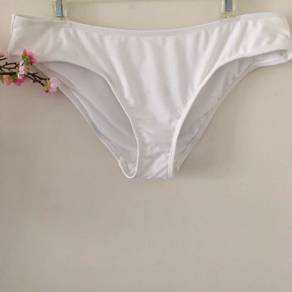 Islander Hipster White Bikini Bottom XL